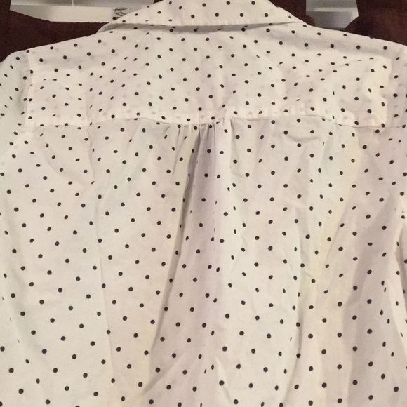 J Crew polka dot button front shirt - Picture 7 of 7
